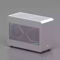 Caja compacta A4 Mini ITX Diseño vertical de volumen de 11L con refrigeración AIO de 240mm y soporte de GPU de triple ranura