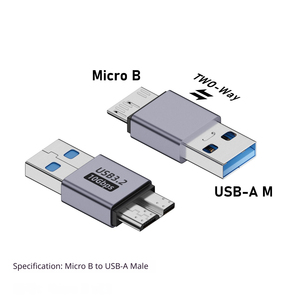 10Gbps <span class=keywords><strong>USB</strong></span> 3.2 Micro <span class=keywords><strong>B</strong></span> Male naar <span class=keywords><strong>USB</strong></span> Type <span class=keywords><strong>C</strong></span> Female <span class=keywords><strong>Adapter</strong></span> <span class=keywords><strong>USB</strong></span> naar Micro <span class=keywords><strong>B</strong></span> <span class=keywords><strong>Adapter</strong></span> voor Harde Schijf Tablet Telefoon Laptop SSD HDD - Product Image 2