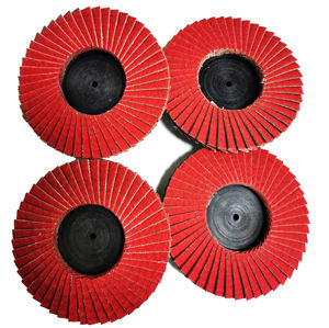 Disco de cambio rápido Welldon de 4 pulgadas, Mini mandril de <span class=keywords><strong>esmeril</strong></span> <span class=keywords><strong>pequeño</strong></span>, rueda de aleta de pulido de cerámica de óxido de aluminio, disco de aleta, rueda de molienda - Product Image 2