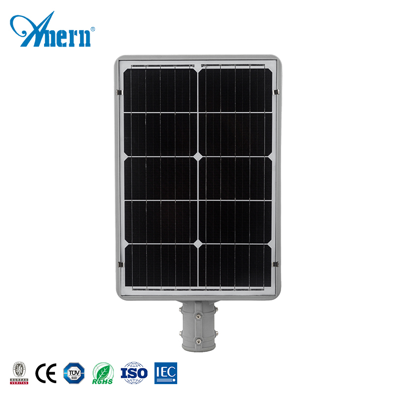 60W Ip65 iluminación al aire libre Luz de calle llevada Solar todo en uno integrada llevó la lámpara de calle Solar
