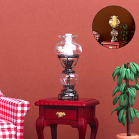 Lampe miniature pour maison de poupée, lampe de table miniature, lustre pour maison de poupée, éclairage de plafond avec éclairage à piles