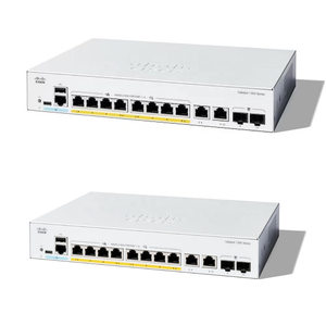 Tout nouveau commutateur réseau Ethernet géré pour la série 1300, C1300-8T-E-2G, 8 ports Gigabit, liaisons montantes SFP+, avec PoE - Product Image 1