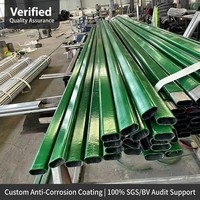 Warmgedoopte gegalvaniseerde Q355 kasstalen buis voor de teelt van groenten en fruit |   Ovale structuurpijp |   Z500
