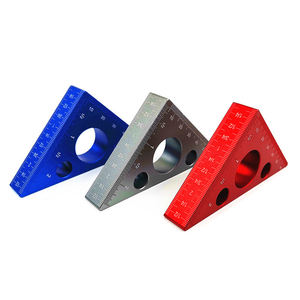 Ensemble de règles combinées en aluminium <span class=keywords><strong>réglable</strong></span>, règle en T, règle en carré, chercheur d'angle // - Product Image 5