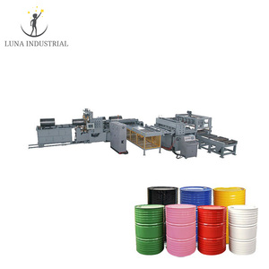 Luna senar Drum baja otomatis 55 galon 200-220 Liter mesin pembuat Drum 220 v-380 V 1 menit/10 peralatan manufaktur kapasitas - Product Image 6