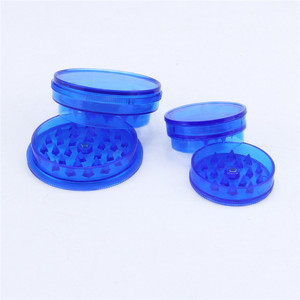 Wholesale Smoking Accessories Herb Grinder New Colorful Plastic Tobacco Grinder 40mm/60mm 3 Part Plastic Grinders - Product Image 5