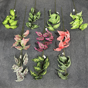 Ramas y Hojas de Plantas Verdes Artificiales de 30cm-100cm, Decoración de Boda de Plástico, Arreglos Florales, Marcadores de Pasillo - Product Image 2
