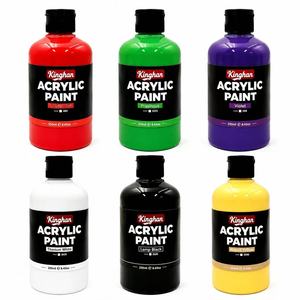 Ensemble de 24 couleurs de <span class=keywords><strong>peinture</strong></span> <span class=keywords><strong>acrylique</strong></span> en bouteille de 250 ml avec boîte de couleurs pour la <span class=keywords><strong>peinture</strong></span> murale et les grands projets artistiques, texture épaisse et forte couvrance - Product Image 2