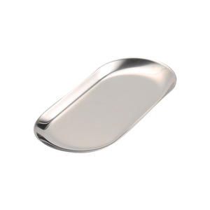 <span class=keywords><strong>Charolas</strong></span> de Acero Inoxidable al por Mayor de Fábrica, Ovaladas, Metálicas, Doradas y Plateadas, de Acero Inoxidable 304, Bandeja para Servir Filetes, Toallas, Joyas - Product Image 6