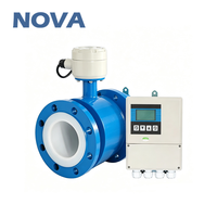 Medidor de Flujo Electromagnético Tipo Split NOVA, Sensor de Flujo de Líquidos para Tuberías de Aguas Residuales, Acero Inoxidable