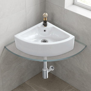 18x12 Inch White Ceramic Wall Hung Wash <b>Basin</b> Bathroom Hand Wash Sink for Hotel Commercial Project Wholesale - Product Image 6