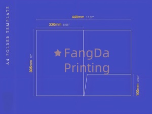 Fangda 9x12 thư mục trình bày tùy chỉnh với thẻ kinh doanh biểu tượng tùy chỉnh trình bày Túi thư mục thư mục trình bày - Product Image 4
