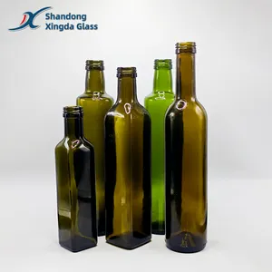 Xingda Op Maat Gemaakte Glazen Fles 750Ml 16 Oz Glazen Karaf Cruets Glazen Olijfolie Fles Voor Verstrekking Bakoliën Fabrikant