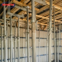 Étais en acier pour supports de dalles, poteaux en acier pour coffrage de béton, supports en acier pour échafaudages de construction extérieurs