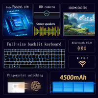 Fabrikverkauf Neuer Tragbarer 15,6-Zoll-Laptop Intel Core N5095 Windows 11 SSD 1 Jahr Garantie Bestseller Günstiger Heim-Notebook