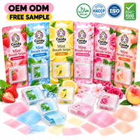 Wholesale Custom Sugar Free Available Mint Breath Strips Candy Thin Oral Freshener Film Mixed Flavor Private Label Candy Pack