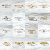 Starsgem accepte la personnalisation de bijoux, bague en diamant de laboratoire HPHT CVD de forme ronde