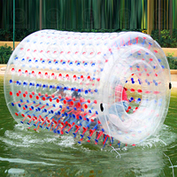 Boules à roulettes de marche gonflables flottantes TPU/PVC Hamster humain roue roulante Zorb boule à roulettes pour enfants et adultes