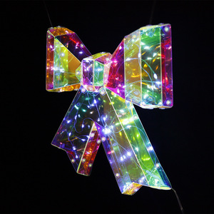 Ornements de Noël Lumineux Série Nœud Papillon : Nœuds Lumineux LED Étanche pour Intérieur et Extérieur - Product Image 5
