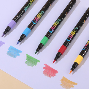 Marqueurs de peinture à paillettes non toxiques, stylo à paillettes métalliques pour scrapbooking, décoration de cartes de vœux - Product Image 1