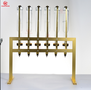 Dispenser di <span class=keywords><strong>Profumo</strong></span> da Tavolo Dorato per 6 Bottiglie con 6 Testine Erogatrici per Matrimoni e Compleanni Fai-da-Te - Product Image 6