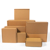 Échantillons gratuits 10x4x4 boîtes en carton de couleur marron boîte d'emballage pour emballage boîte postale violette