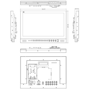 จอภาพสำหรับผู้กำกับงานถ่ายทอดสด SEETEC P173-9HSD-CO ขนาด 17.3 นิ้ว ดีไซน์อะลูมิเนียม ความละเอียด 1920x1080 พกพาสะดวก รองรับ 3G-SDI - Product Image 6