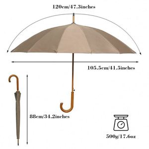 Parapluie Droit Automatique de Haute Qualité, le Plus Populaire, en Promotion, Vente en Gros, Pas Cher, pour Soleil et Pluie, avec Logo Personnalisé - Product Image 4