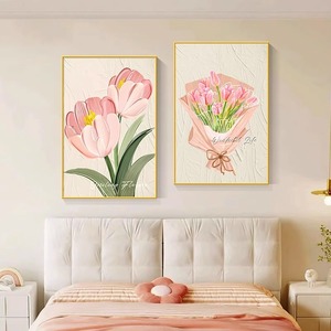 Emballage professionnel pour grande peinture à l'huile avec cadre en bois Design Art déco et motif de nature morte pour la suspension de mariage - Product Image 4