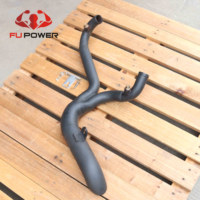 Pot d'échappement Fupower Custom FXD 2:1 Lake Side Pipe pour Harley Davidson 1991-2005