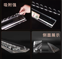Poussoirs et supports de Mahjong américains, 4 pièces, ensemble de règles de poussoir de Mahjong en acrylique, arrangeur professionnel de tuiles de Mahjong