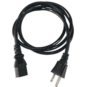 米国2ピンNEMA 1-15PからIEC 320 C17メスAC電源コードケーブル（電源アダプター/プリンター用） - Product Image 1