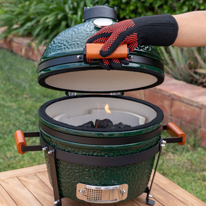 <span class=keywords><strong>Asador</strong></span> de Carbón Portátil SEB KAMADO de 16 Pulgadas, Color Verde, Parrilla de Cerámica para Cocina Exterior, Bodas y Fiestas - Product Image 3