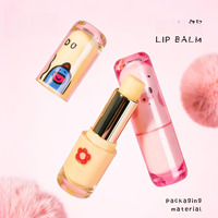 Herbruikbare, milieuvriendelijke, schattige, vintage bedrukte, knijpbare, lege cosmetische verpakkingen van ABS-plastic voor lippenstift.
