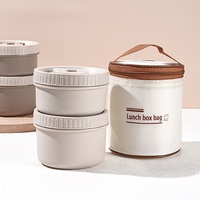 Boîte à lunch isotherme en acier inoxydable, mignonne et pratique, anti-fuite, compatible micro-ondes, idéale pour l'école, les voyages et la maison – Meilleure vente