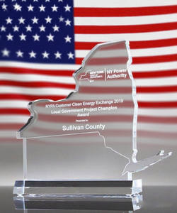 Noble Custom Corporate Trophy Custom Estado de Nueva <span class=keywords><strong>York</strong></span> Premios de acrílico - Product Image 1