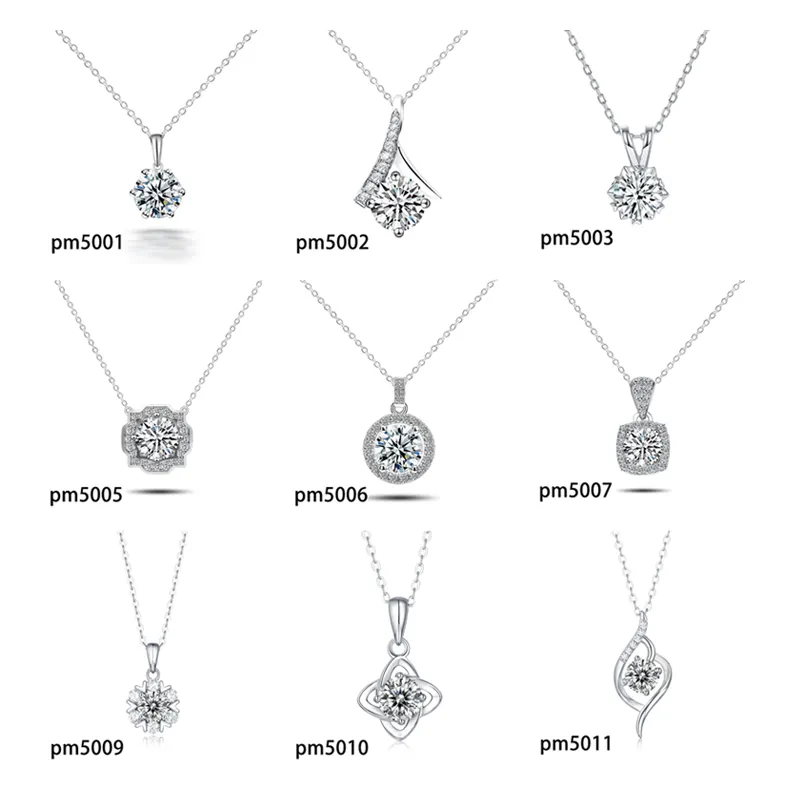 Starsgem DEF moissanite vvs diamond dainty custom s925 sterling silver statement earrings necklace chain