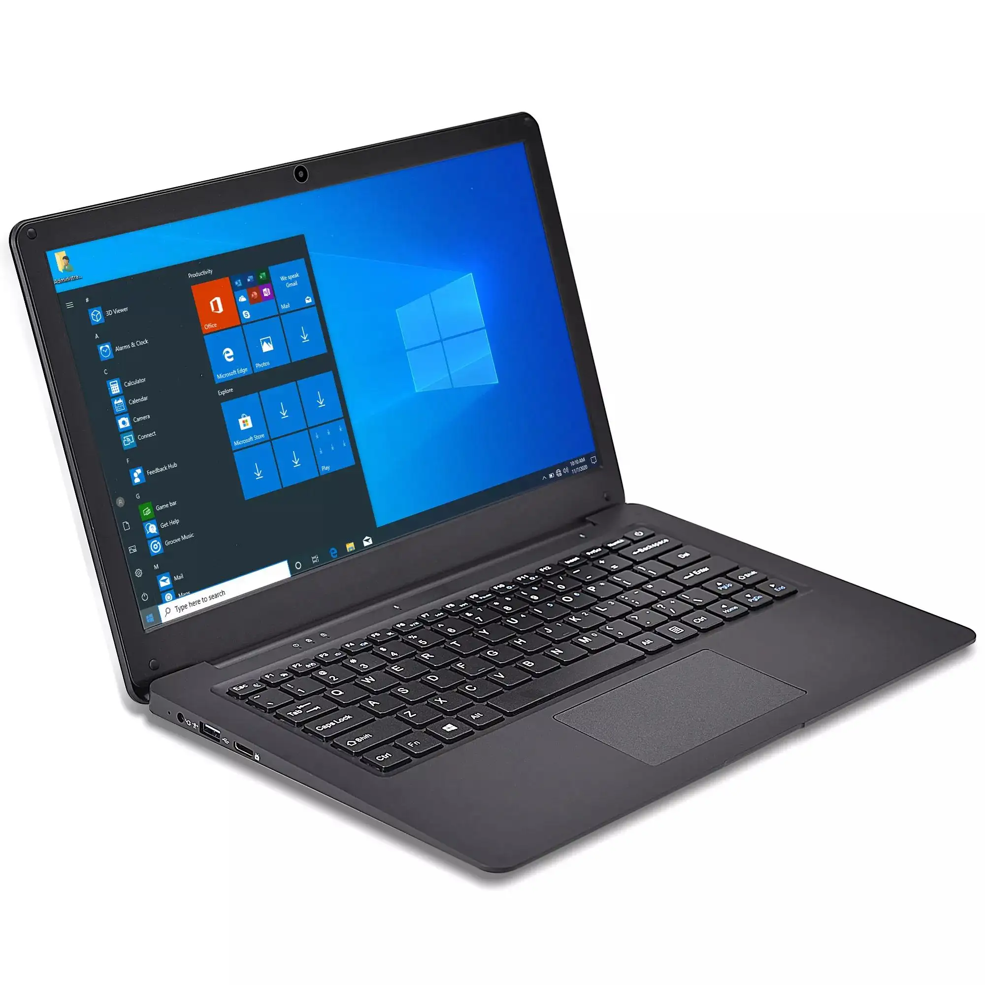 Laptop Mini 12.5 Inci Antar CPU Dual Core Win 10 Komputer Kantor untuk Pelajar