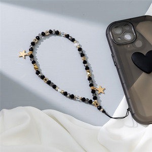 Chaîne de téléphone portable en acrylique tendance avec pendentif étoile, cordon perlé pour téléphone, lanière de suspension pour femme, <span class=keywords><strong>bijoux</strong></span> pour iPhone 18 - Product Image 6