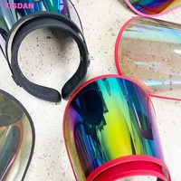 Casquette de visière de casque intégral avec logo personnalisé UPF UV réglable> 50 lentilles accessoires compatibles avec les sports de plein air pour le voyage et la fête quotidienne