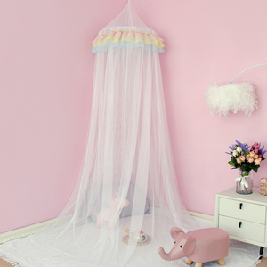 Thiết kế 3 lớp floced váy muỗi Net trẻ sơ sinh người lớn Nữ Hoàng đôi kích thước công chúa phong cách bé muỗi Net - Product Image 3