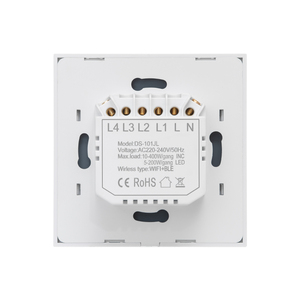Para Tuya 2 Gang Smart WiFi BLE, interruptor de Panel táctil de cristal, interruptor de luz de Control remoto de red, compatibilidad con Homekit y <span class=keywords><strong>Alexa</strong></span> - Product Image 3