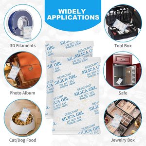 Dingxing silica gel gói thực phẩm cấp lưu trữ Canister Bead túi 0.5g 1G 2G 5g 200g Hộp gói silica gel hút ẩm cho thực phẩm - Product Image 4