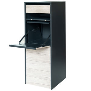 Caja de entrega de paquetes montada en vallas para exteriores personalizada, caja de entrega de paquetes grande de Metal, caja de <span class=keywords><strong>correo</strong></span>, puerta trasera - Product Image 6