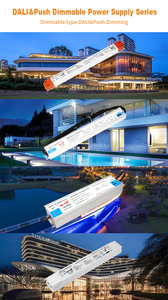 36W 75W 100W 150W 200W DALI& Push <b>Dimmable</b> <b>LED</b> Strips <b>Driver</b> IP67 Waterproof 100-240V/170-264VAC-DC 12V 24V 48V <b>LED</b> Power Supply - Product Image 6