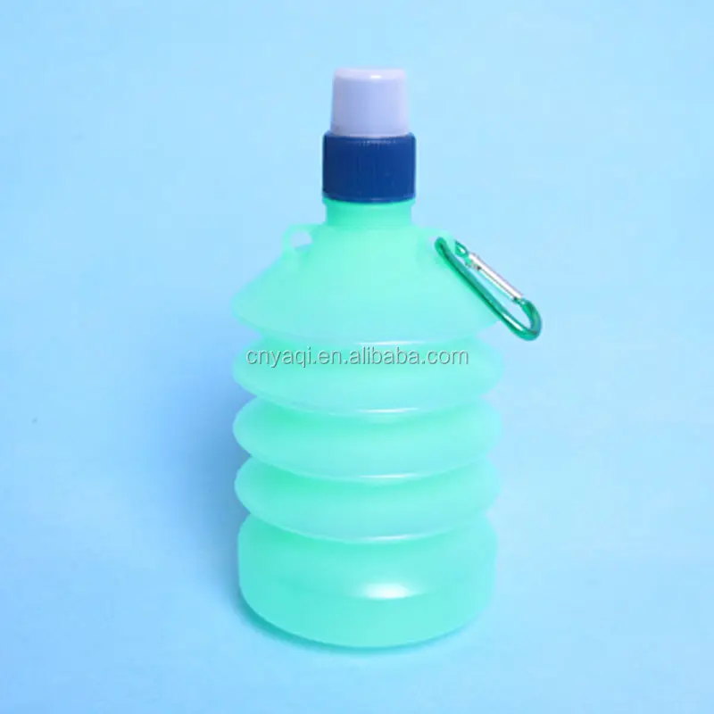 Оптовая продажа модные дизайнерские спортивные складной бутылки воды с откидной крышкой