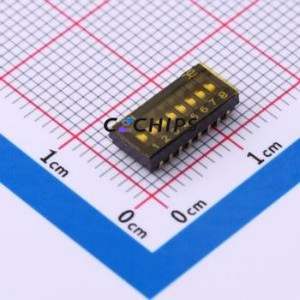DSHP08TJGET DIP Switch Switch ( Number of Switch Sections: 8 )( Lead Spacing: 1.27mm ) - Product Image 1