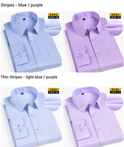 0903定制批发绅士全正式长袖平装T恤加尺寸白色男士连衣裙服装男士衬衫美元4.98-5.98/件 - Product Image 3