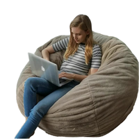 Sofa pouf inclinable paresseux au design moderne confortable rempli de mousse déchiquetée pour la décoration de salon vente en gros d'usine