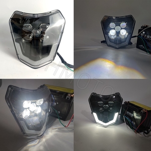 YHMOTO Faros LED para Moto, Faro Delantero para KTM 690 SMC R XC-W EXC Freeride 250-500 - Product Image 6